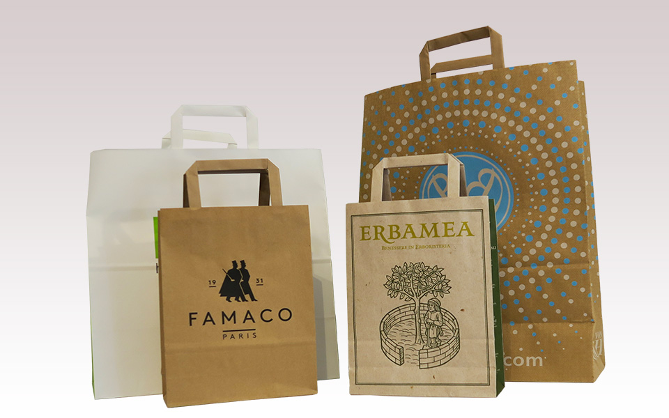 Sac Papier Poignées Plates