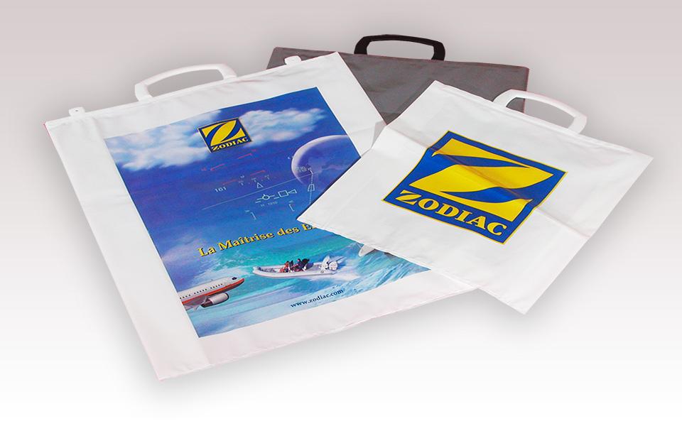 Sac Poignées Rigides avec Soufflets Latéraux