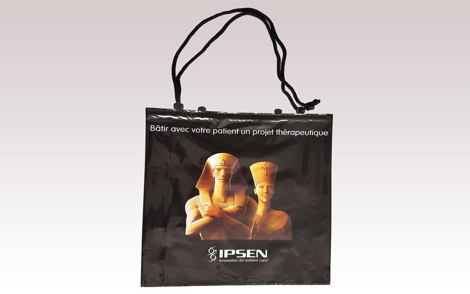 Sac Plastique Cordelières avec Soufflets Latéraux